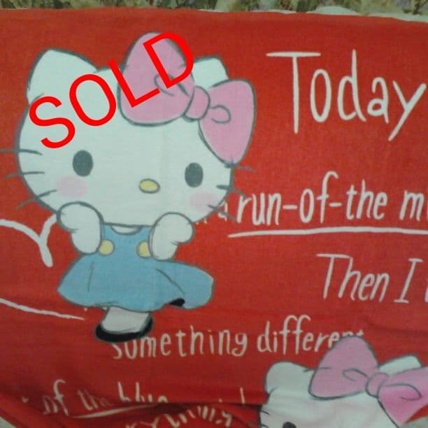 売れました　 新品タグ付き　♡HELLO  KITTYバスタオル