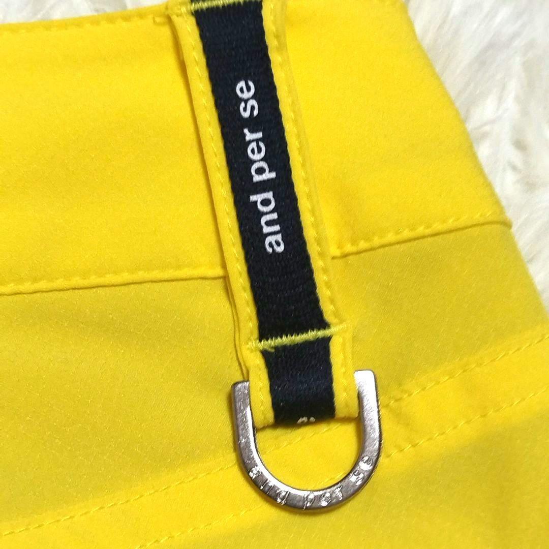 【新品未使用】and per se アンパスィロゴネームデザイン ゴルフパンツ