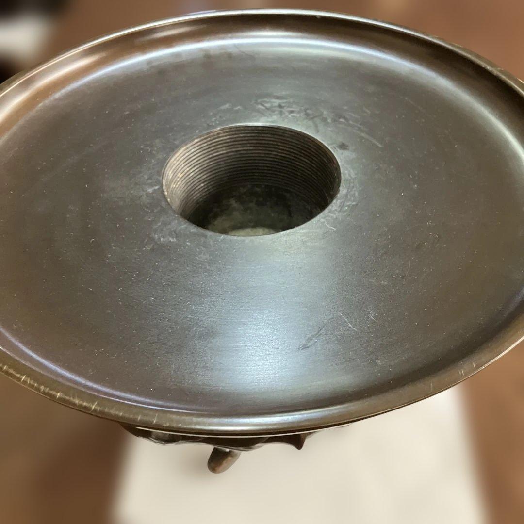 茶道具・花器花瓶　薄端・鳳凰足　ビンテージ　古道具(蔵出し骨董品)