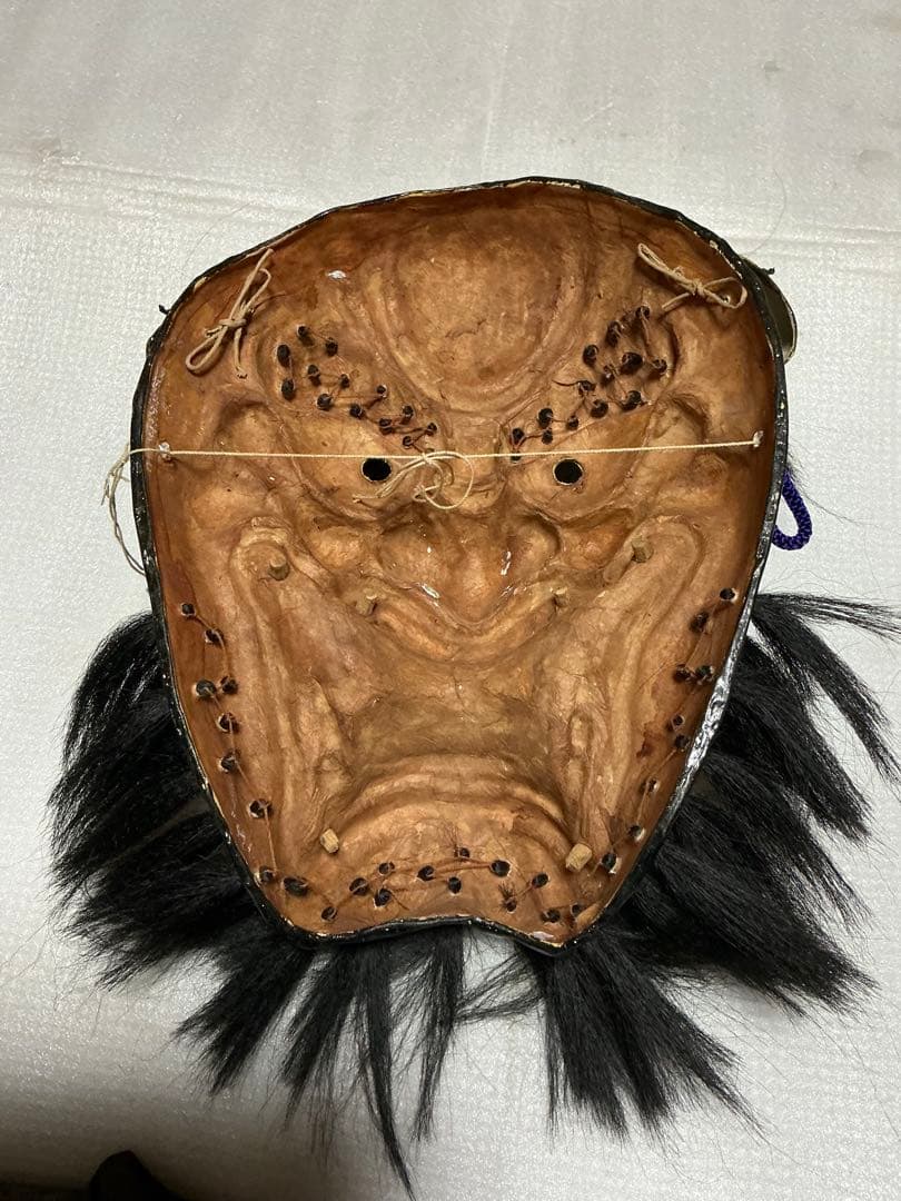 石見神楽・神楽面　和紙製。【我が家の魔除けとして…】。