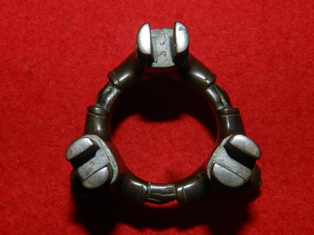 ME5 千家上職人 中川浄益 共箱 蓋置 ２点 金物師 お安くいたしました！￼