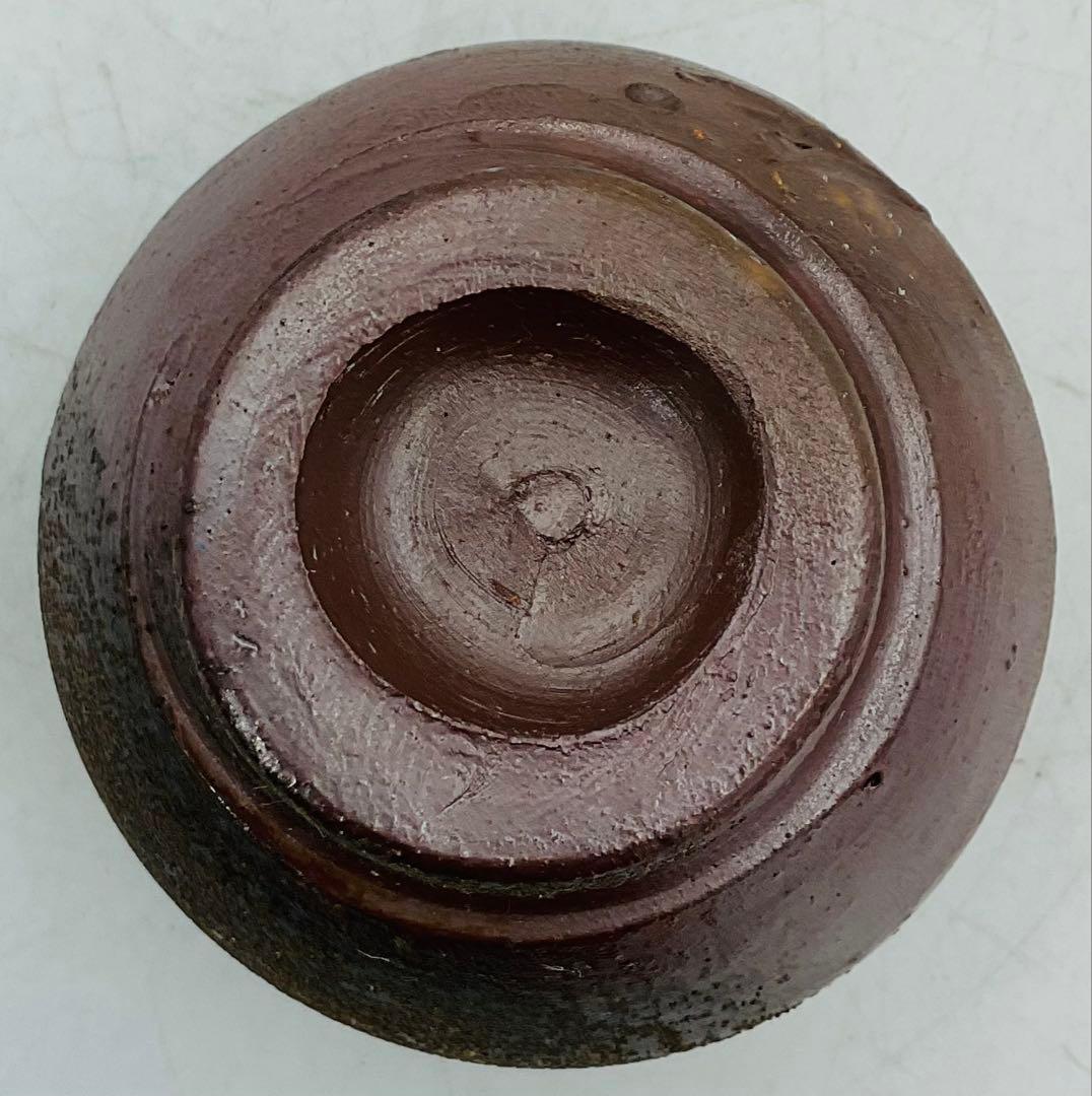 【68】★人間国宝・藤原雄先生　藤原啓先生・長男　備前焼酒杯　ぐい呑　共箱★