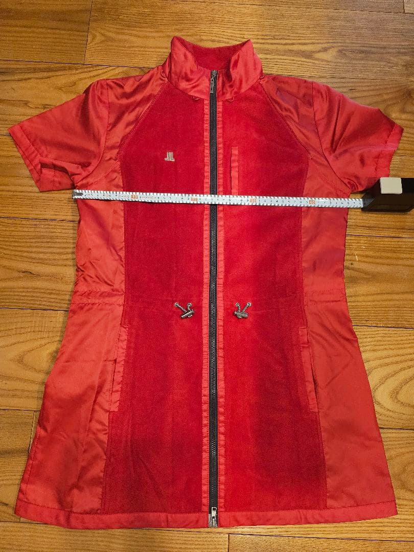 美品　LANVINランバンスポーツ　2ウェイ　防寒ゴルフ アウターウェア レッド