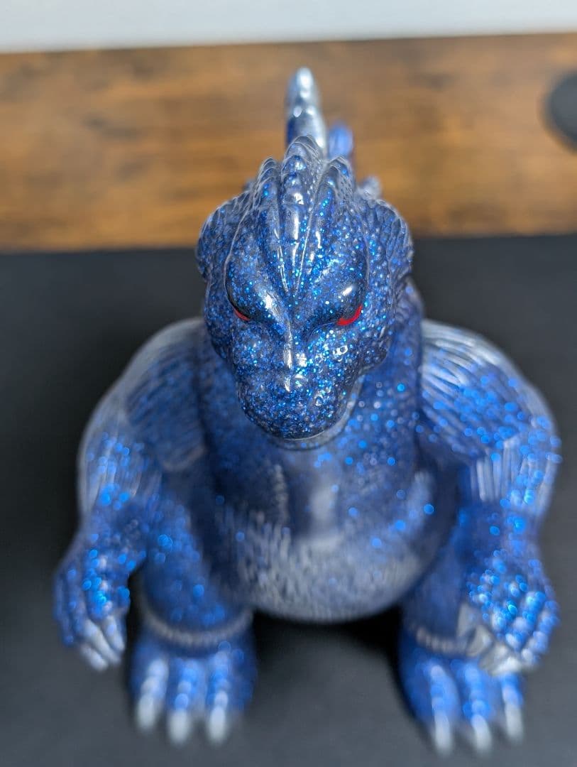 ゴジラ ソフビ マルサン Godzilla 1962 Blue Glitter