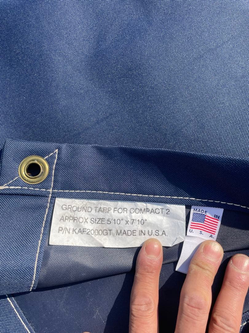 カーカムス　スプリングバーテントコンパクト2 グランドシート付