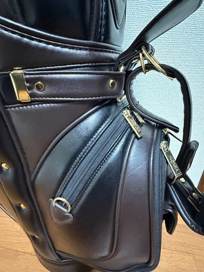 HONMA　ゴルフバッグ　キャディバッグ　レザー　カバー　おまけ付き