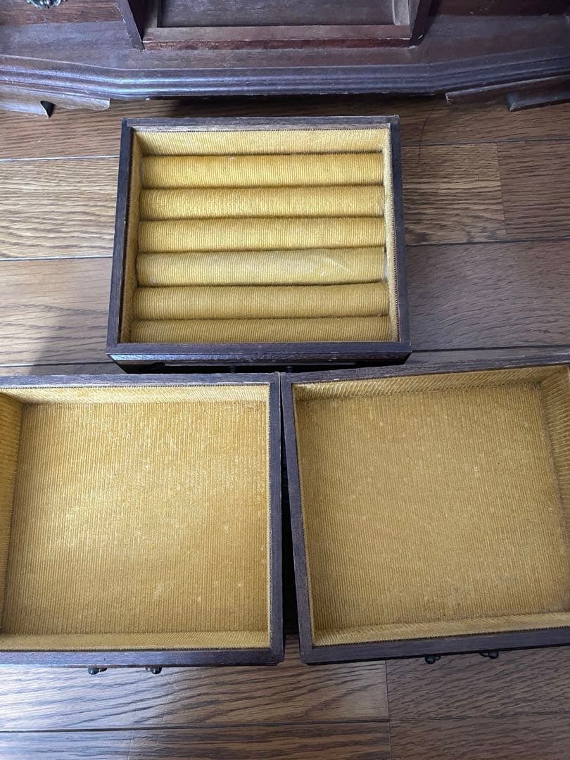 アンティーク ウッド アクセサリーボックス 昭和