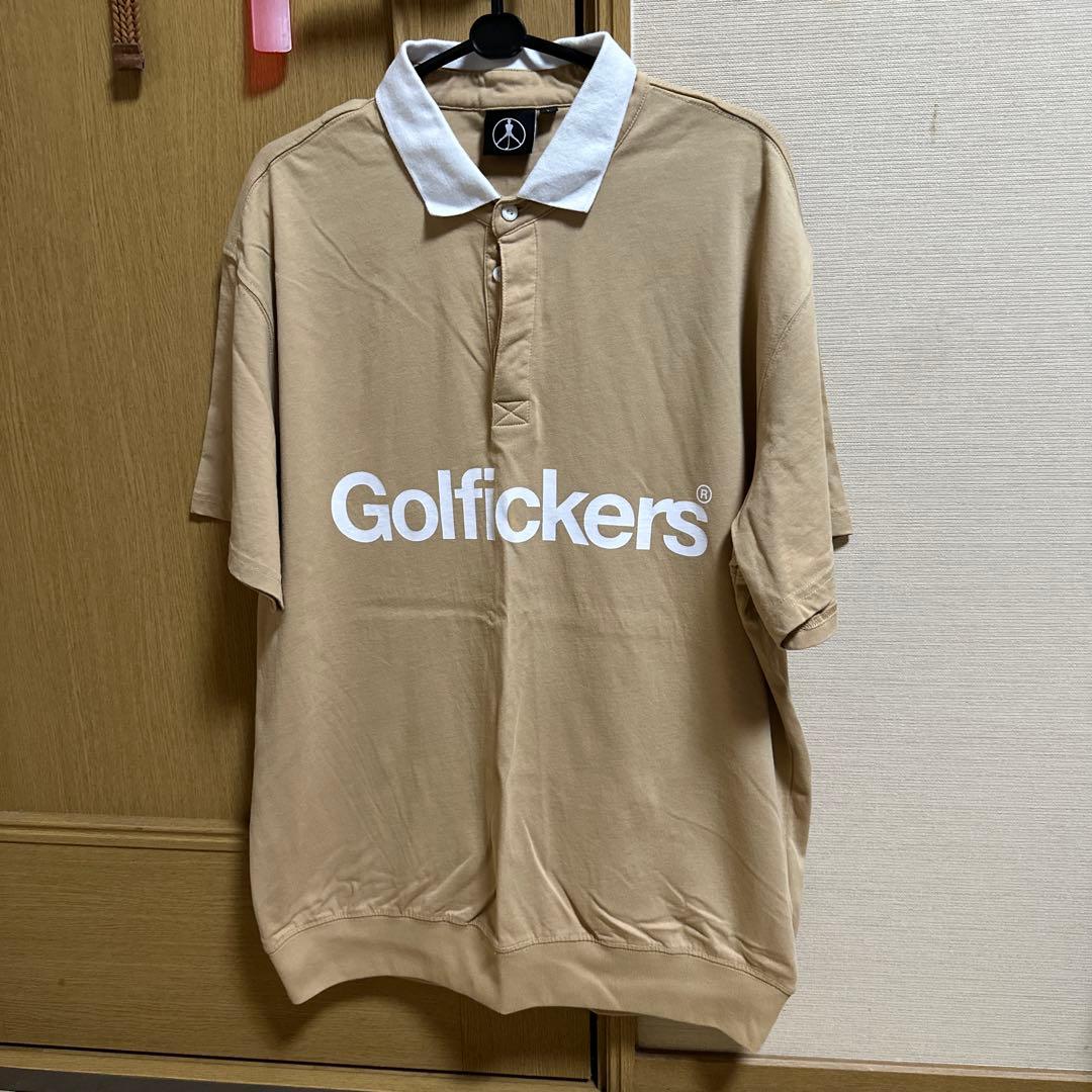 Golfickers ポロシャツ Lサイズ ベージュ