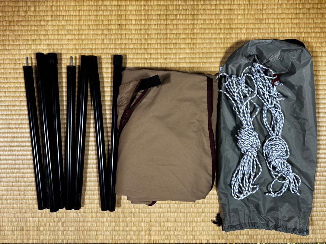 パンダtc タープ ポール2本付き