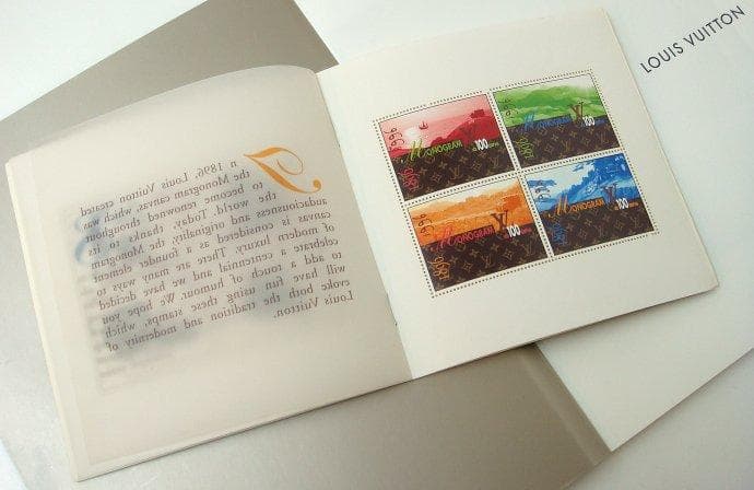 劇レア！ルイヴィトン 切手シート1896年-1996年(v2-148)me351