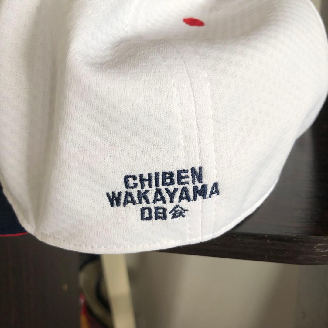 CHIBEN WAKAYAMA キャップ ホワイト/ネイビー