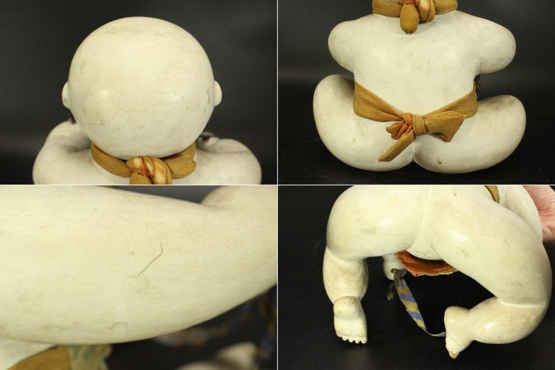 古い 御所人形 大小 二件 時代物(ZE671)