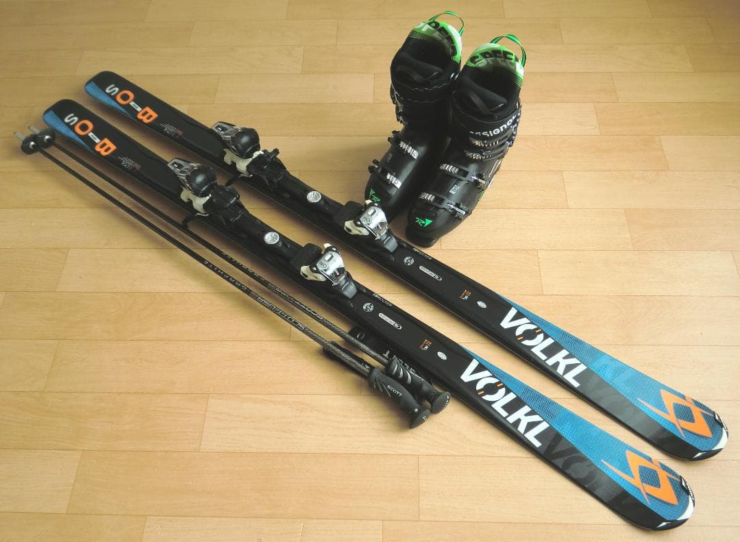 ■■送料無料■VOLKL■メンズスキーセット■板162靴27.5■メンテ付■■