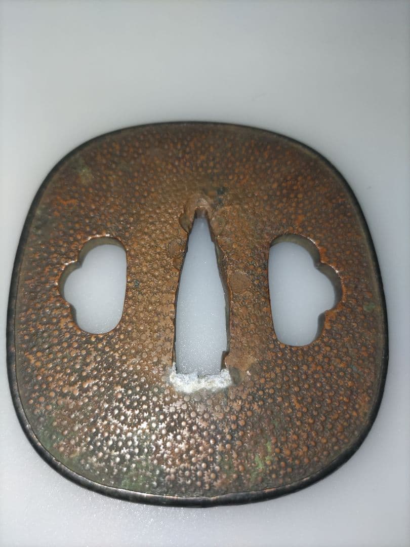 古金工鍔3枚　赤銅　素銅　山銅　覆輪あり