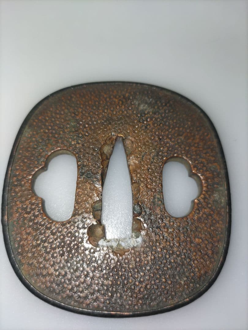 古金工鍔3枚　赤銅　素銅　山銅　覆輪あり