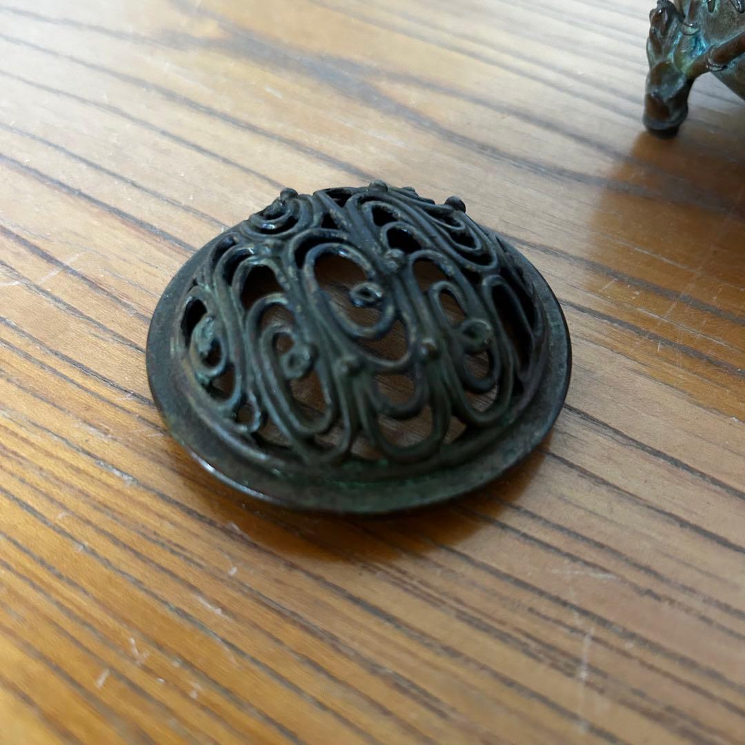 須賀月芳 香炉 松竹梅 在名あり 銅器 高岡銅器 香道具 道具 煎茶道具