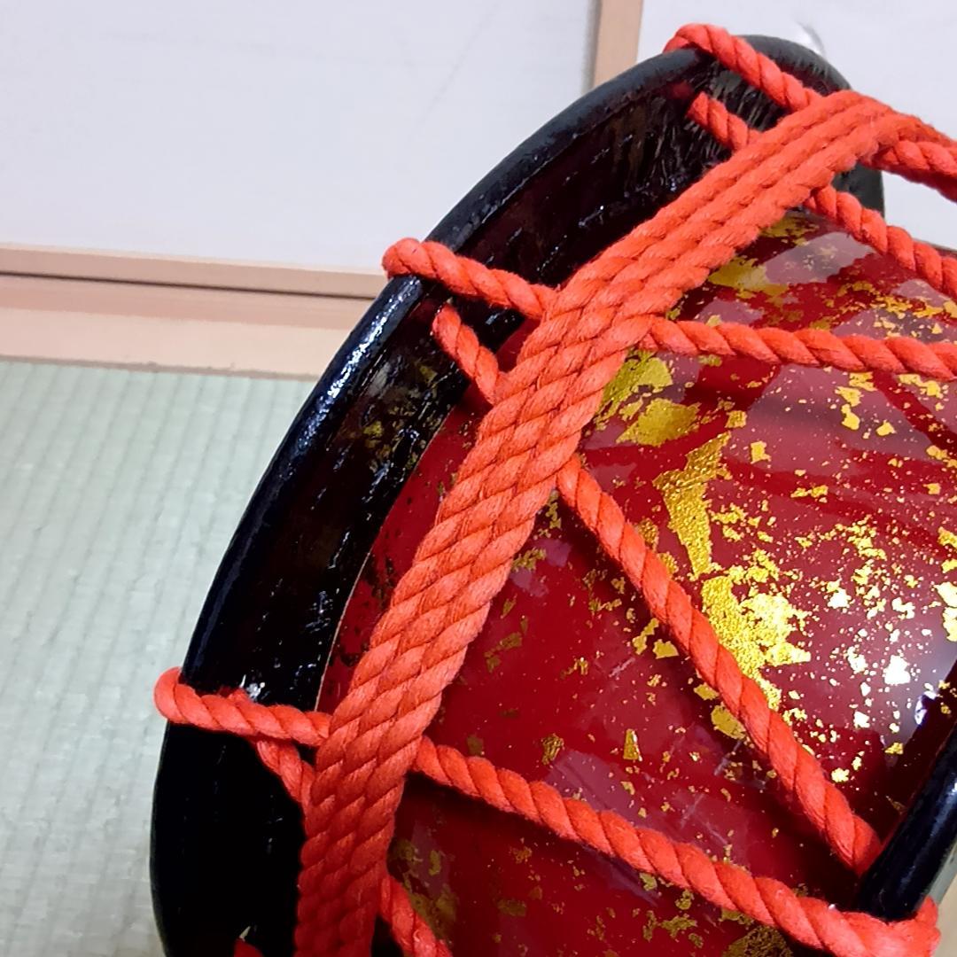 【月末特価】締太鼓　セット　和太鼓　和楽器　民謡　お祭り　舞台　台座・ケース付属