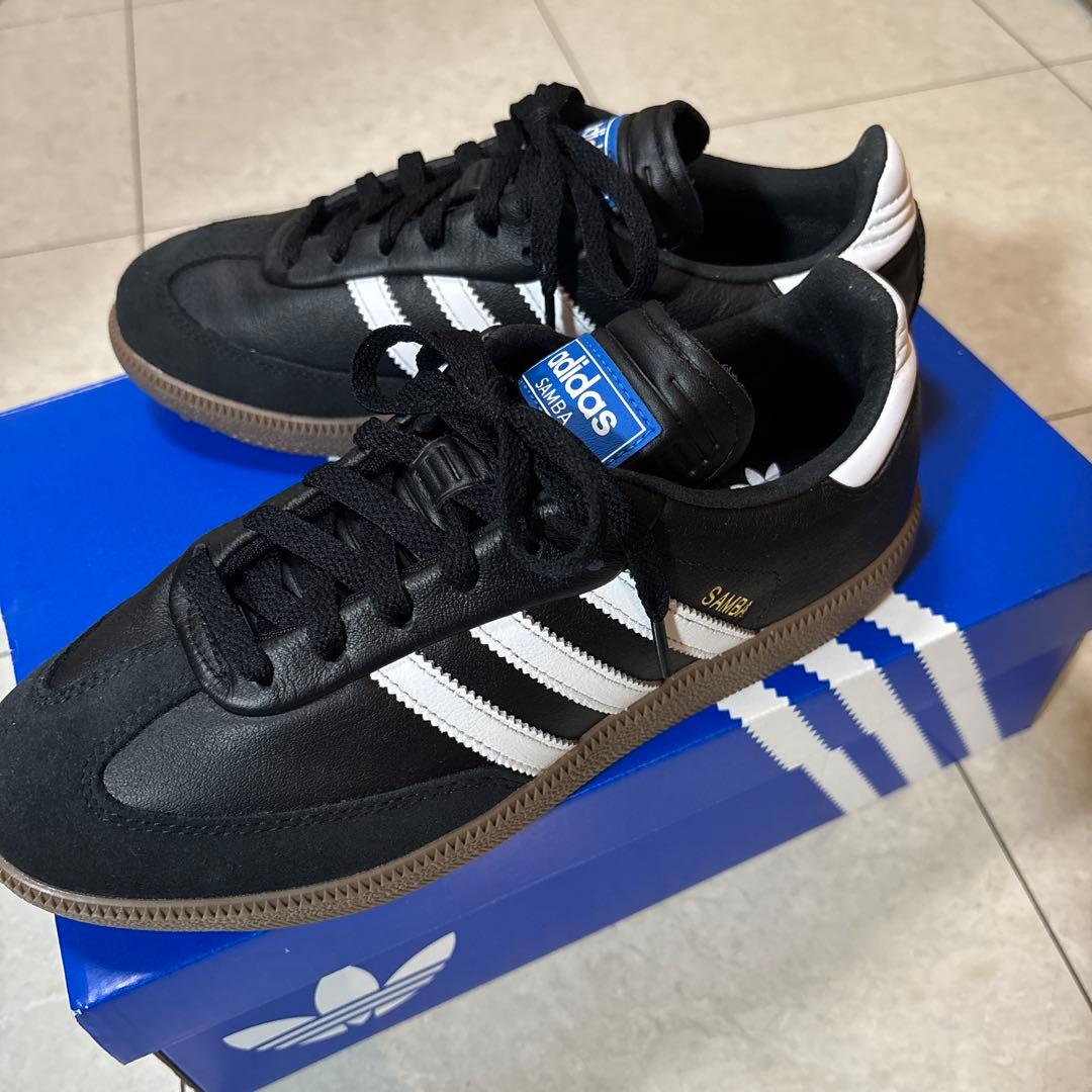 新品 室内試着のみ定価¥19800 adidas Golf SAMBA 24cm