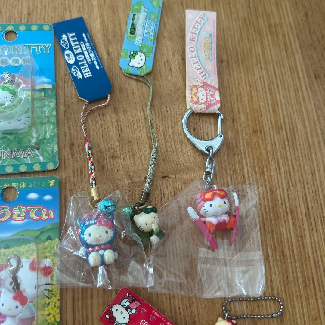 ご当地ハローキティ ストラップ・キーホルダーセット