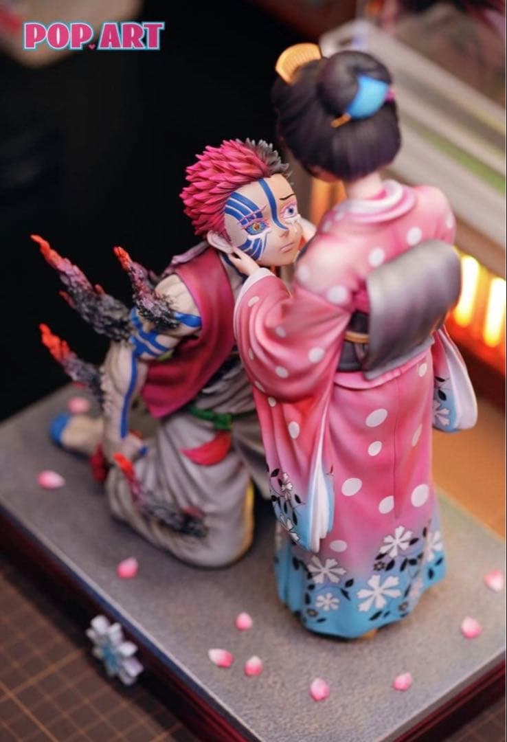 鬼滅の刃 猗窩座 恋雪 フィギュア ガレージキット