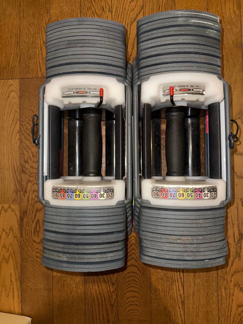 可変式ダンベル 2個セット｜最大41kg*2｜ワンタッチ重量調整