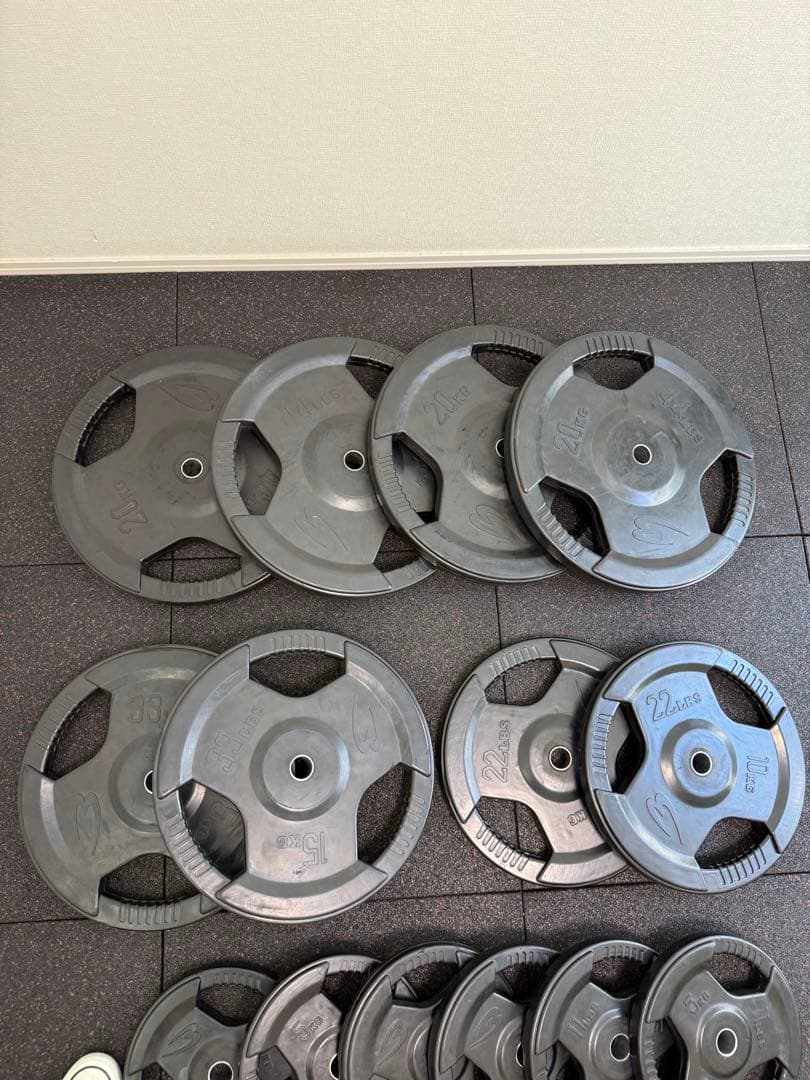 BODYMAKER 28mm 用 ラバープレート１７０kg