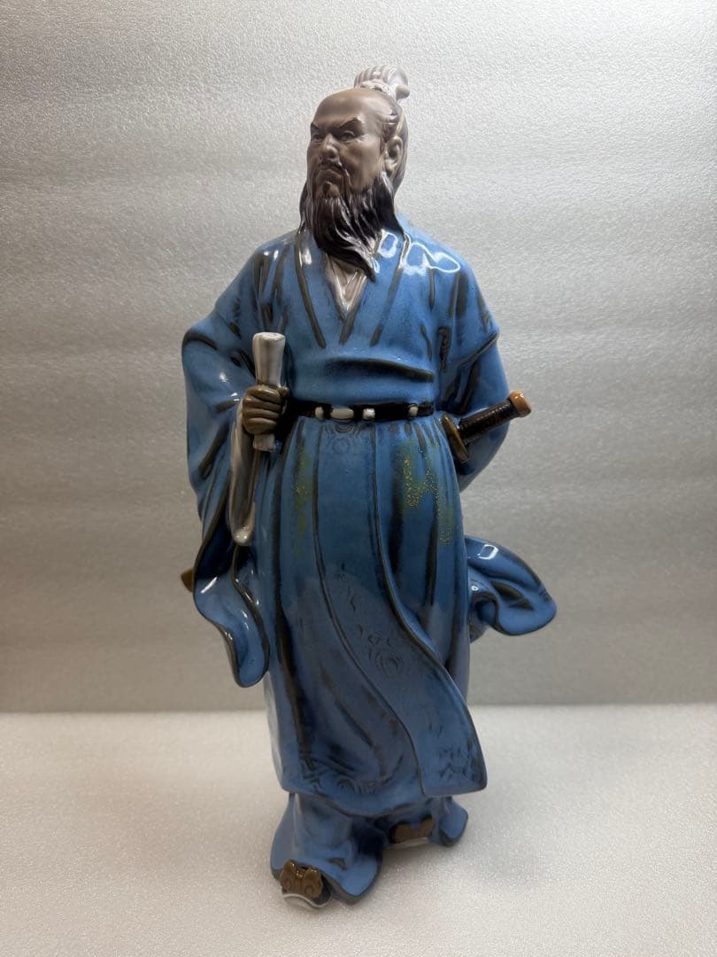 在庫処分‼️ 陶器 手工製作 高溫燒製 三国志人物 「曹操」