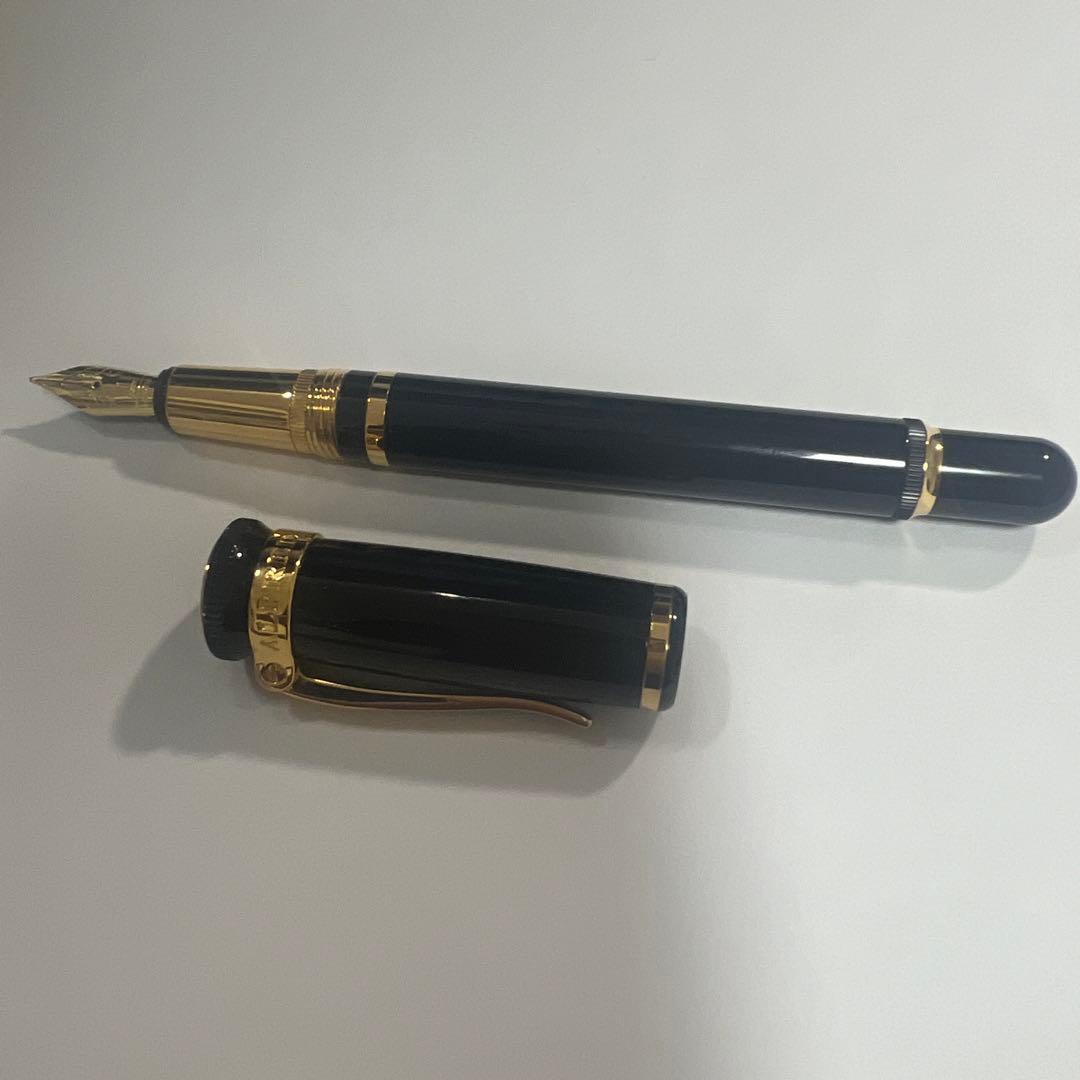 ダンヒル センチュリーマン ブラックレジン ゴールド万年筆