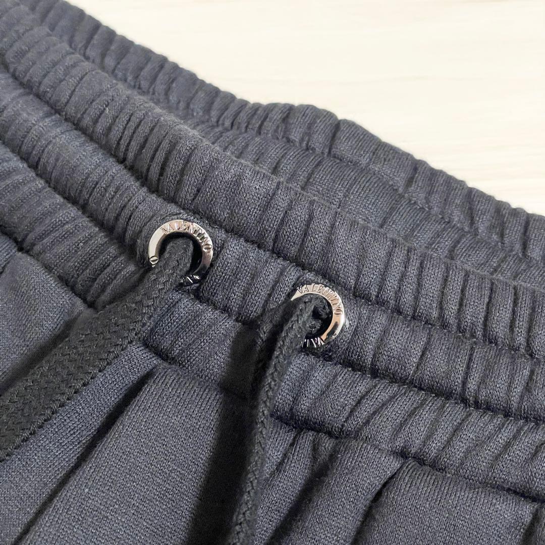 極美品　VALENTINO　バレンティノ　スウェット　パンツ　ブラック　黒　S
