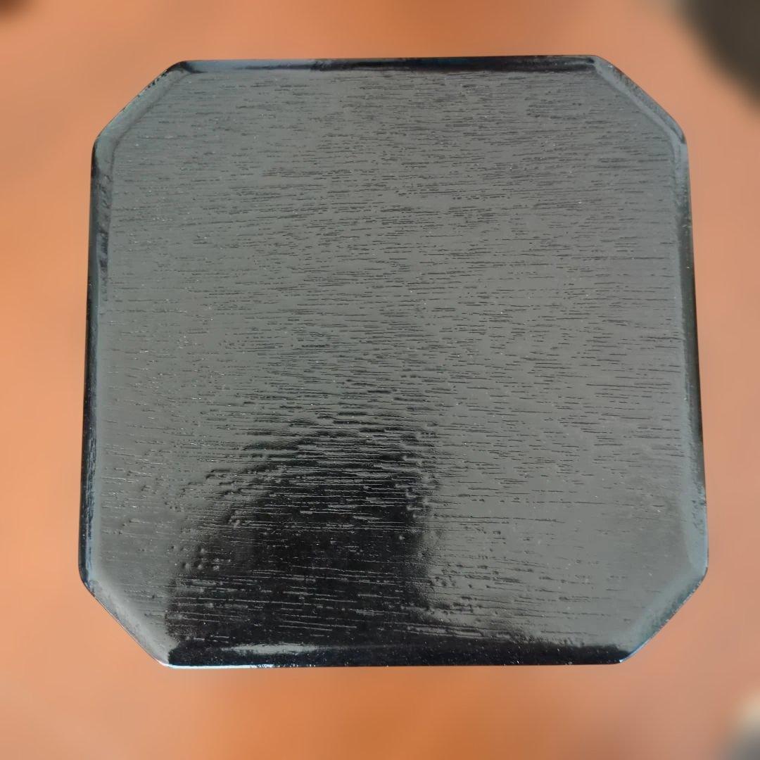 縁高　柿合　七宝透かし　木製　茶道具　茶道漆　漆器　5段　紙箱