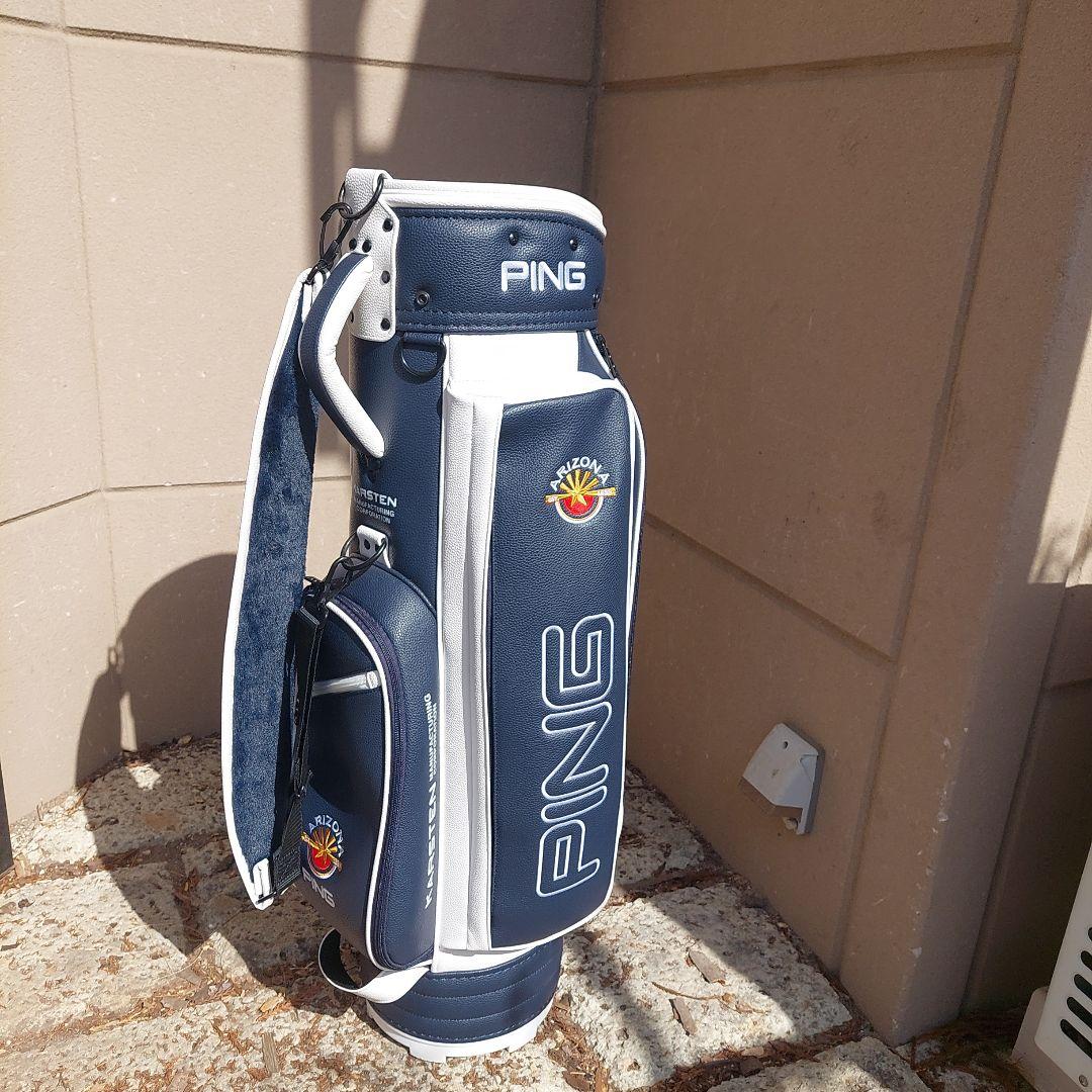 ⭐けんけん⭐PING キャディバッグ ネイビー/ホワイト