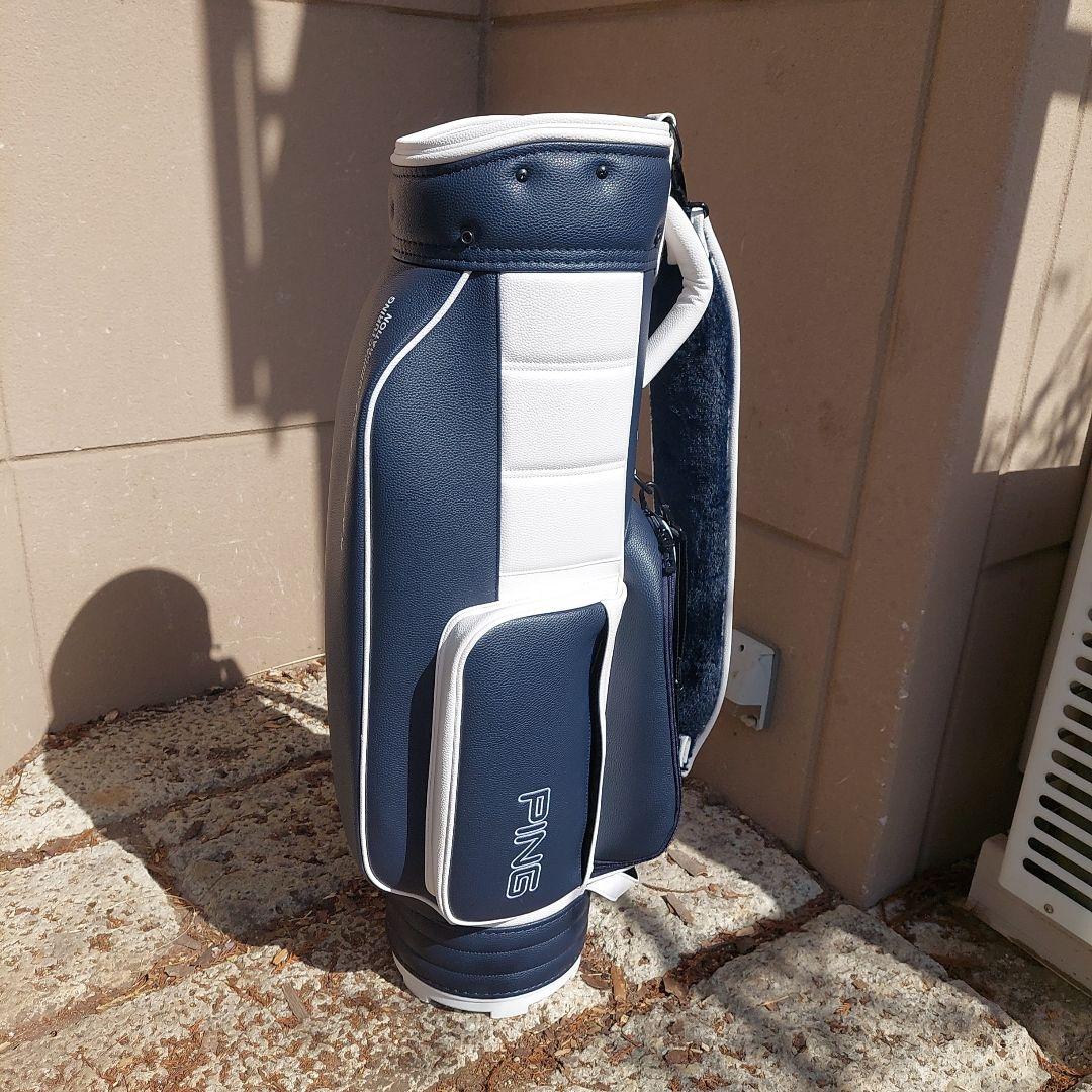 ⭐けんけん⭐PING キャディバッグ ネイビー/ホワイト