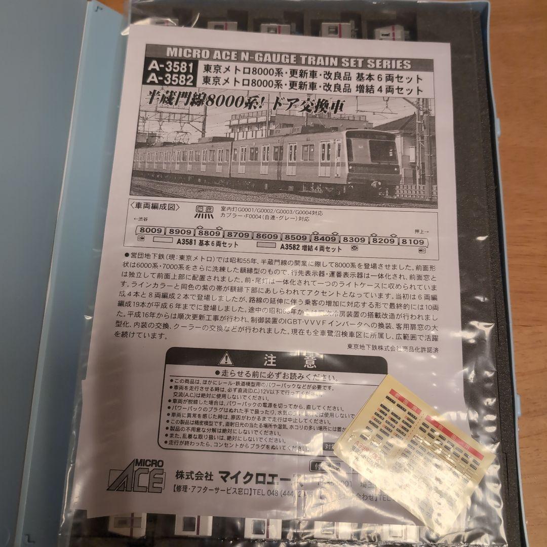 A-3581 東京メトロ8000系 更新車 改良品10両セットです