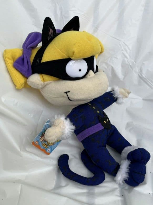 ニコロデオン　ラグラッツ　ぬいぐるみ　アンジェリカ　パープルキャット　11インチ