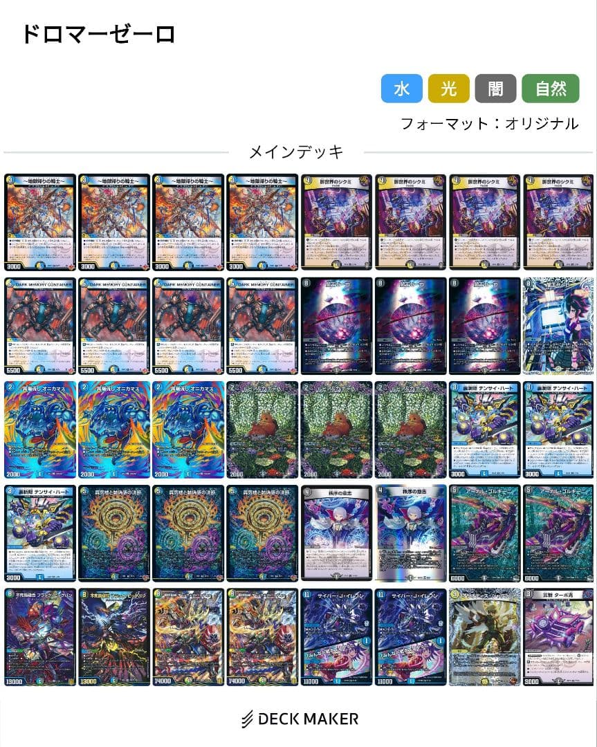 ドロマーゼーロ　デッキ
