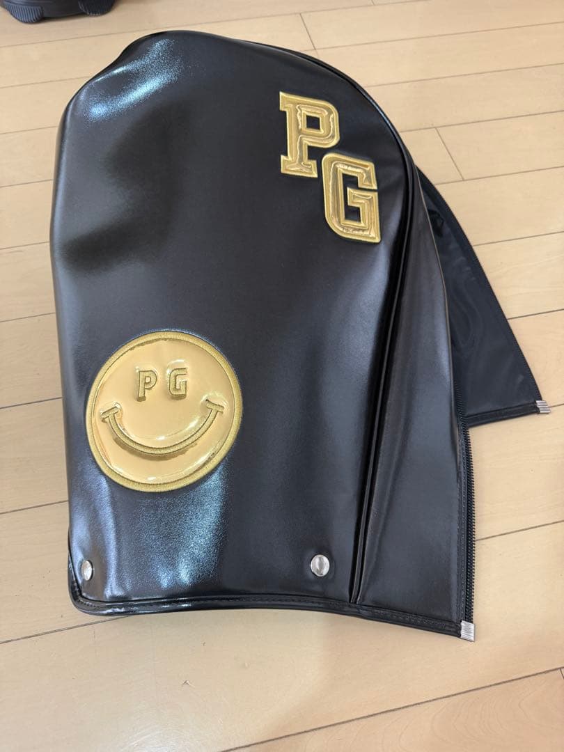 PEARLY GATES ブラック キャディバッグ パーリーゲイツ　合成革