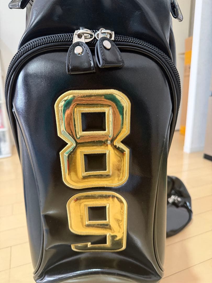 PEARLY GATES ブラック キャディバッグ パーリーゲイツ　合成革