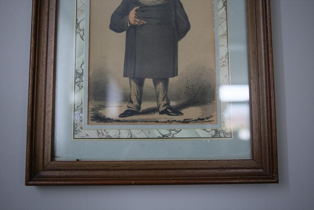 英国アンティークVanity Fair風刺画/カリカチュア(91-265-2)