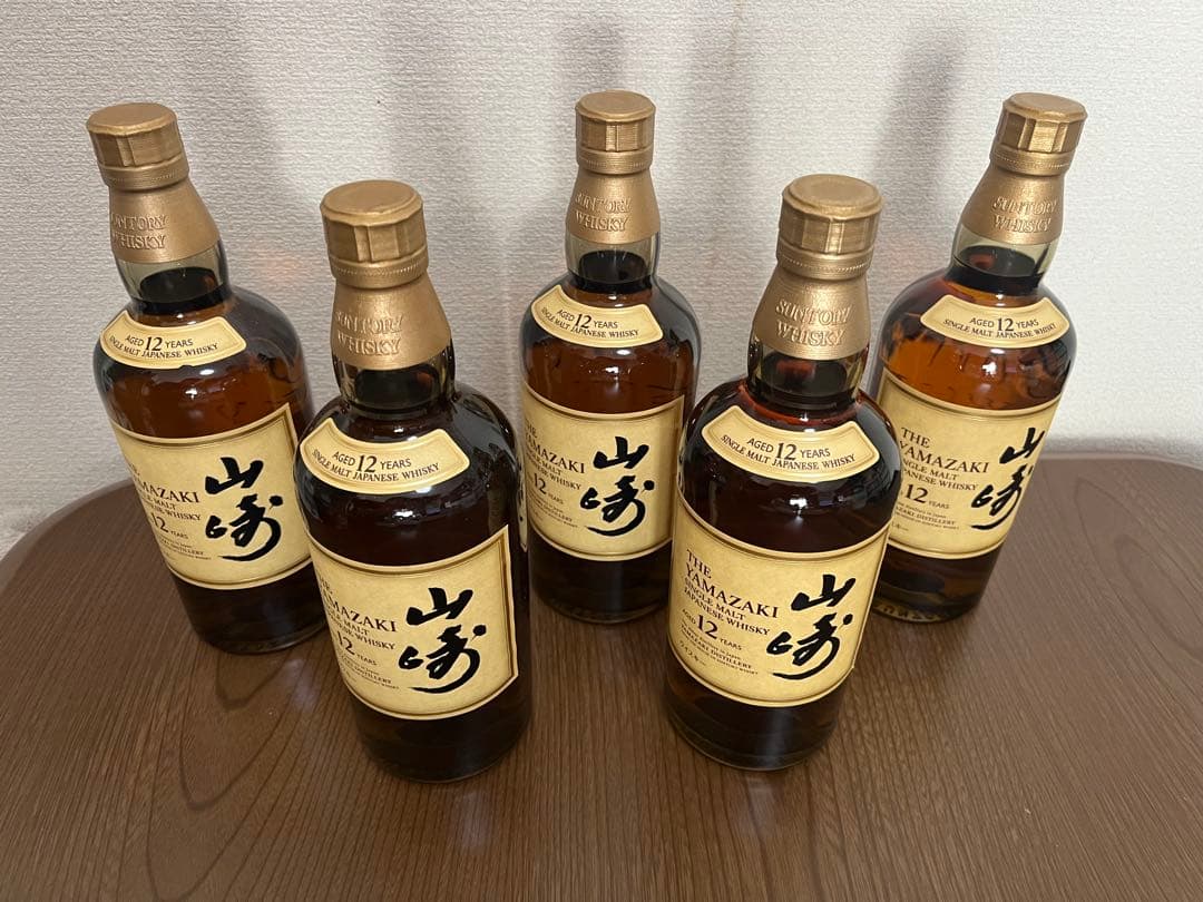 山崎 12年 ウイスキー 700ml 5本セット 新品未開封