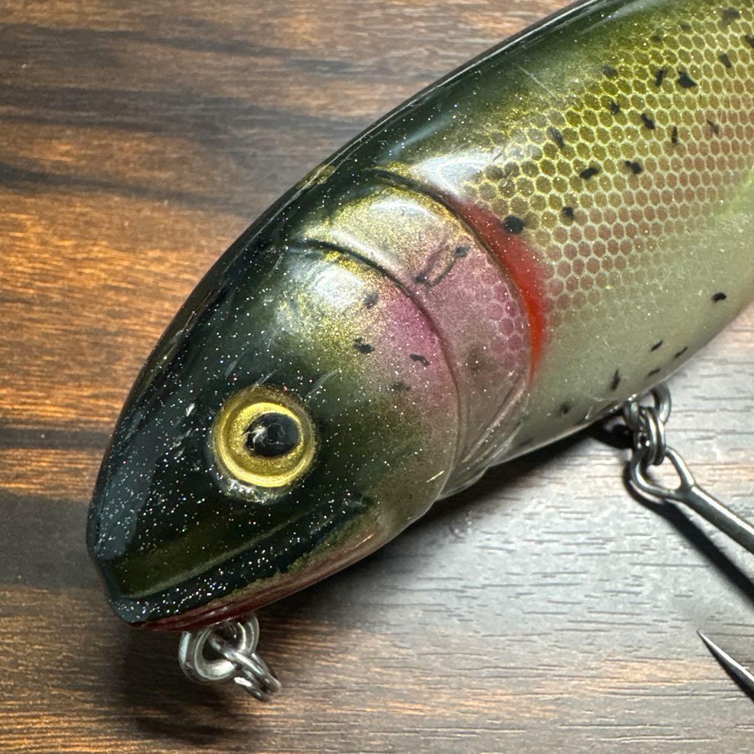 ランカーパンカー 8インチ (ウッド製) レインボートラウト