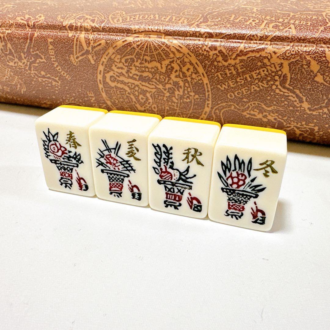 希少品 麻雀牌 関東書体 金牌 金彩 三枚羽根