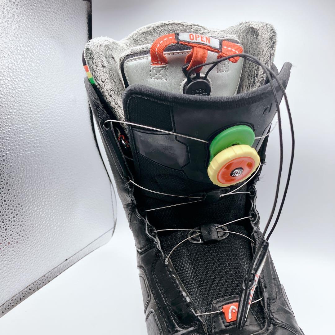 HEAD 26cm〜26.5cmスノーボードブーツ　ブラック　BOA　ボア