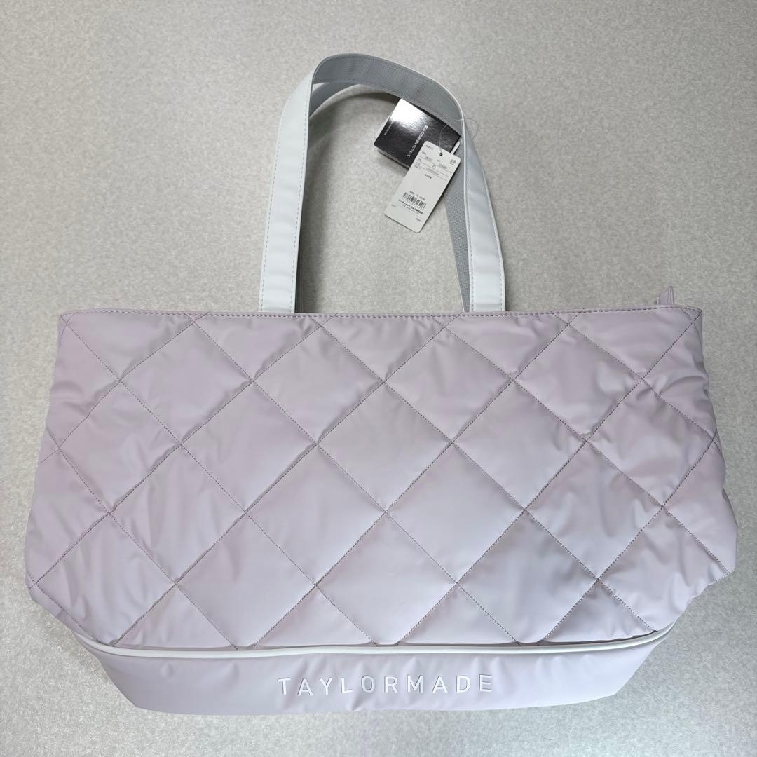 新品タグ⭐️テーラーメイド キルティング トートバッグ ゴルフ ダスティピンク