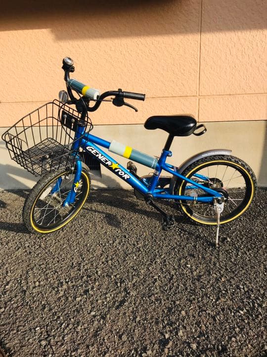 ジェネレーターキッズ ブルー 変速なし 16型 子供用自転車
