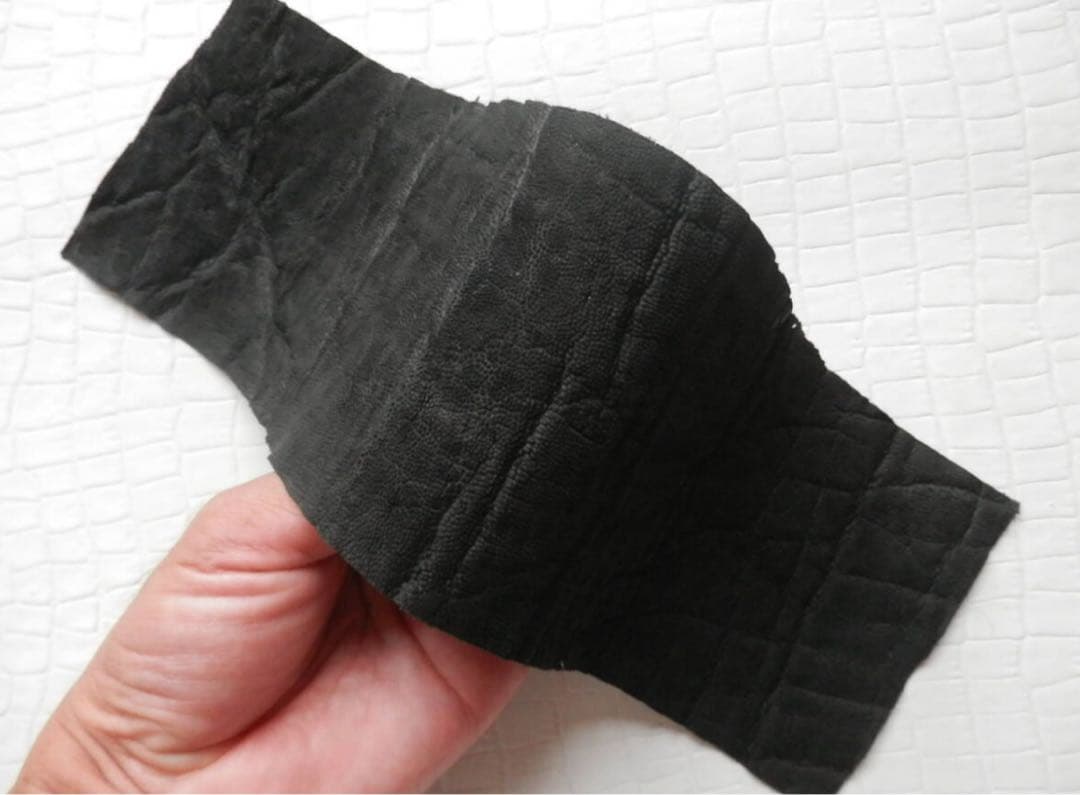 【極美品】象革 エレファント 本革 レザー ブラック ビリヤード グリップ