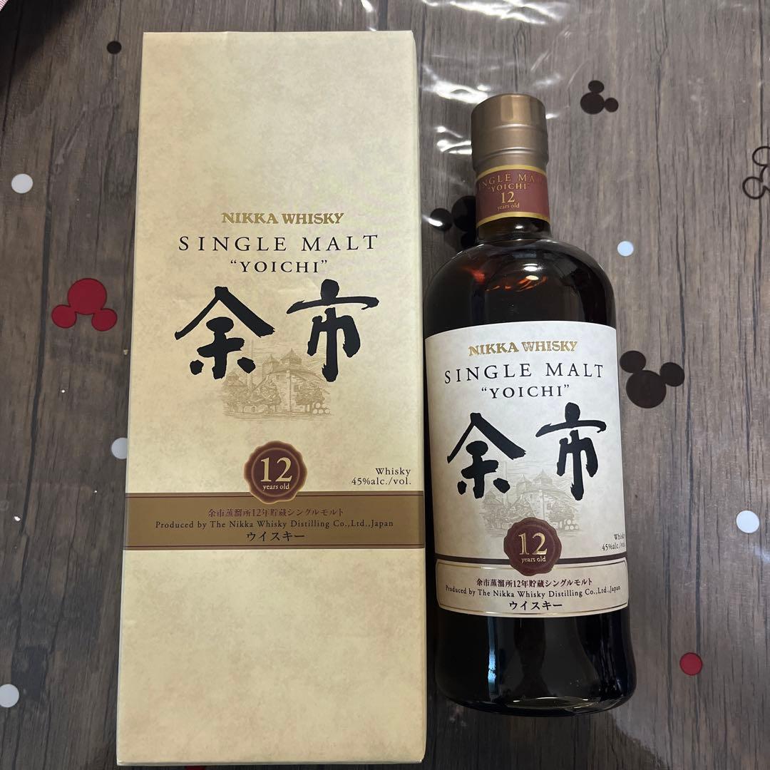 【未開封】ニッカウヰスキー シングルモルト余市12年 700ml