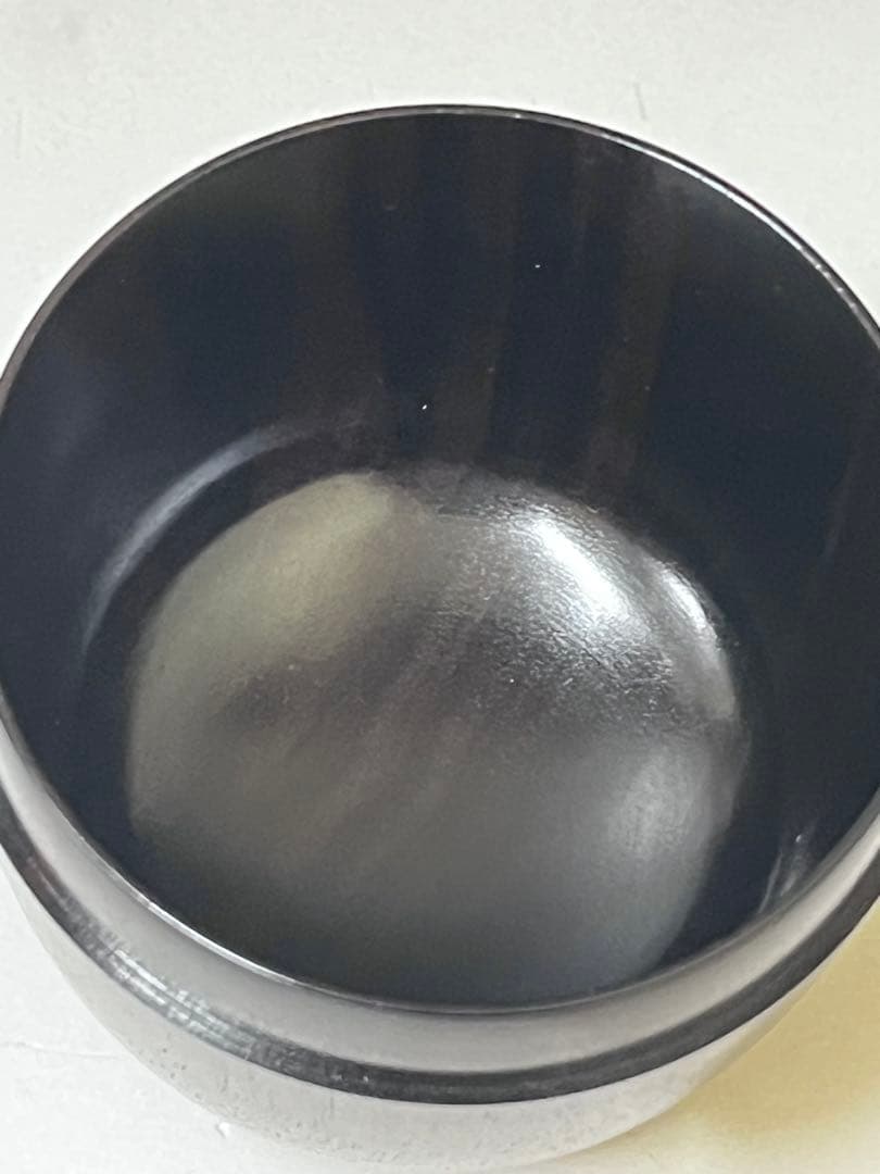 E528 福田芳朗 縞黒檀南天杢象嵌 棗 茶道具 茶器 茶入 共箱 共布