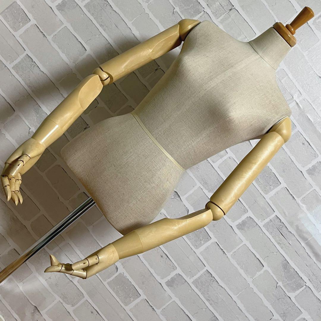 トルソー マネキン レディース 洋裁用 可動式アーム 高さ調整可能 撮影 着付け