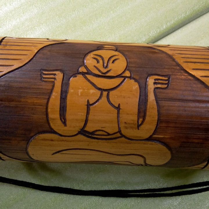 インドネシアの民族楽器（竹太鼓）　インドネシア　民族楽器　アンティーク