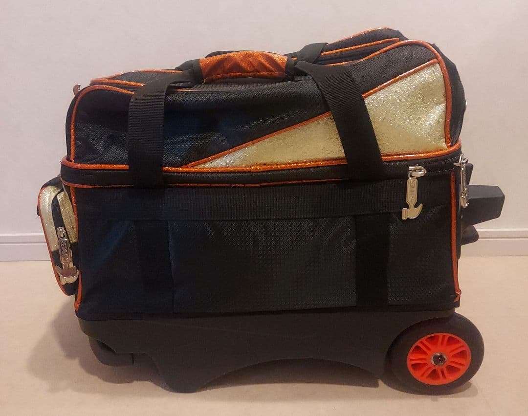 HAMMER ボウリング用２個入りバッグ キャスター付+おまけ